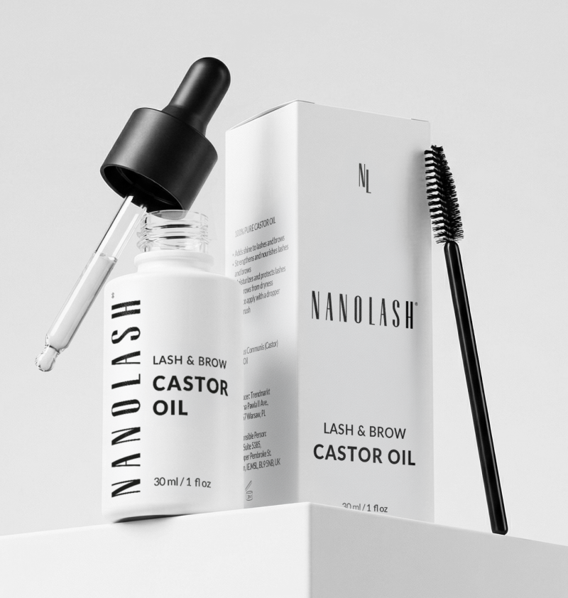 natural castor oil nanolash